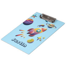 Personalised Colourful Space Planets Back to Schoo