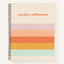 Personalised Colourful Stripes Retro Candy Pastel