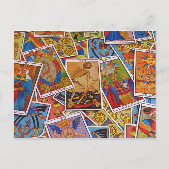 Personalised Colourful Tarot Postcard (Front)