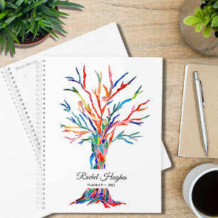 Personalised Colourful Tree of Life Planner