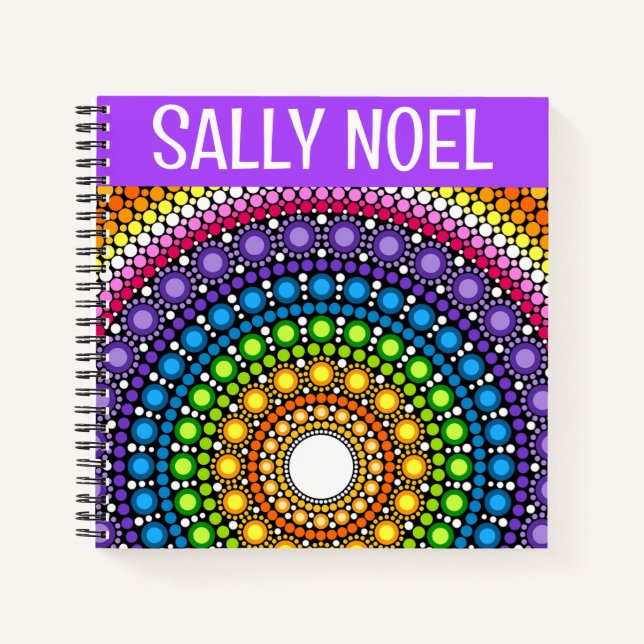 Personalised colourful tropicalnotebook notebook (Front)