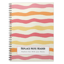 Personalised Colourful Wave Patterned