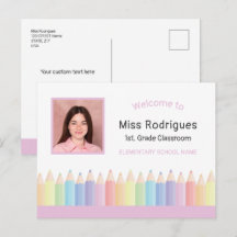 Personalised Colourful Welcome Teacher's Classroom