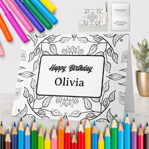 Personalised Colouring Greeting Card (38)
