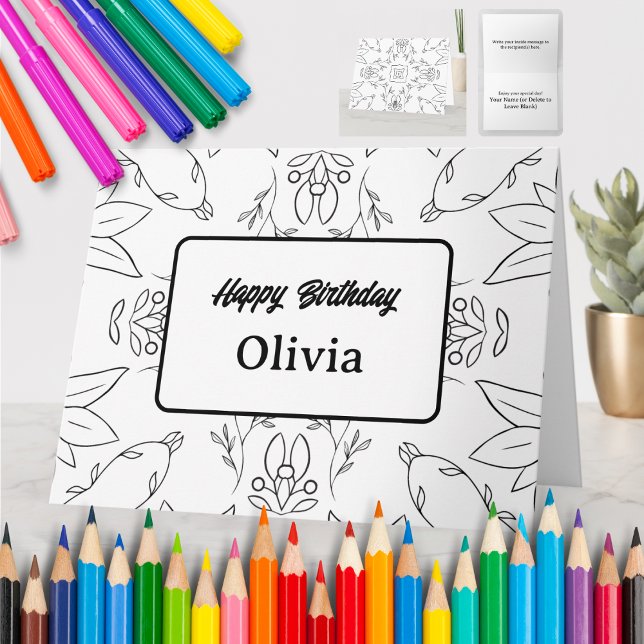 Personalised Colouring Greeting Card (41) (Creator Uploaded)