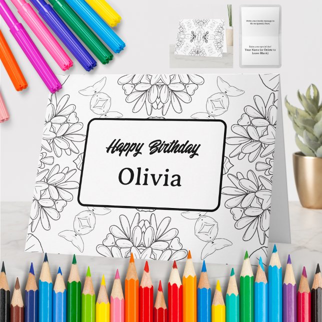 Personalised Colouring Greeting Card (54) (Creator Uploaded)