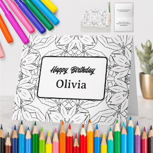 Personalised Colouring Greeting Card (55)