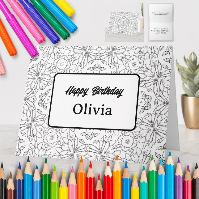Personalised Colouring Greeting Card (62) (Creator Uploaded)