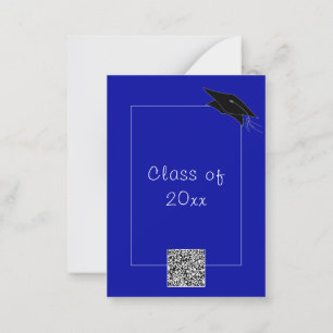 Personalised Colours QR Code Graduation Invitation