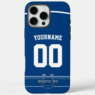Personalised Colts Jersey American Football iPhone 16 Pro Max Case