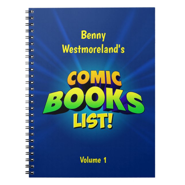 Personalised Comic Book List (Front)