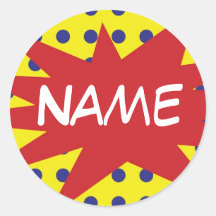 Personalised Comic Stickers