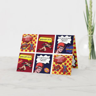 Personalised Comic Strip Birthday Card