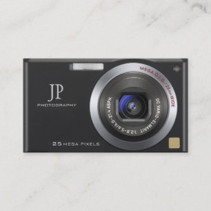 Personalised Compact Digital Camera Photographer Business Card
