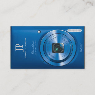 Personalised Compact Digital Camera Photographer Business Card