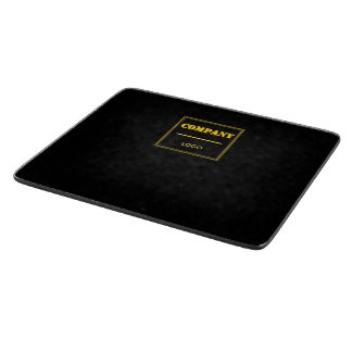 Personalised Company Black Modern Custom Business Cutting Board