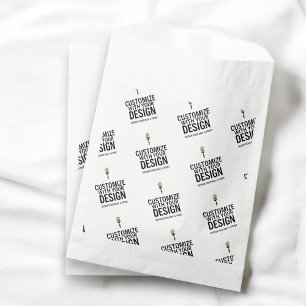 Personalised Company Branded Custom Minimalist  Favour Bags