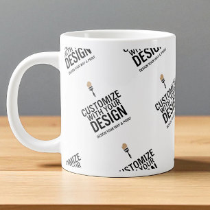 Personalised Company Branded Custom Minimalist  Large Coffee Mug