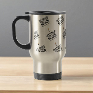 Personalised Company Branded Custom Minimalist  Travel Mug