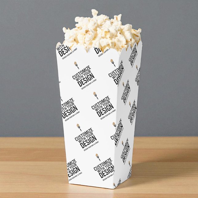 Personalised Company Branded Custom Popcorn Favour Box (Creator Uploaded)