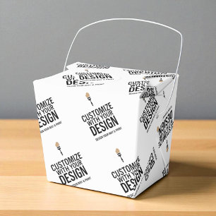 Personalised Company Branded Custom Take Out Favour Box
