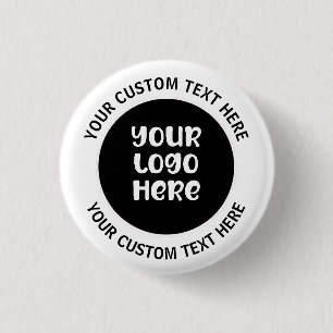 Personalised Company Branding Promotional 3 Cm Round Badge