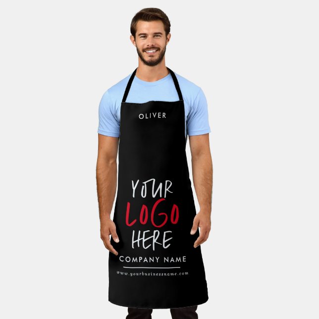 Personalised Company Branding replace your logo  Apron (Worn)