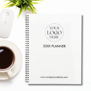 Personalised Company Business Logo Template White Planner