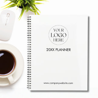 Personalised Company Business Logo Template White Planner