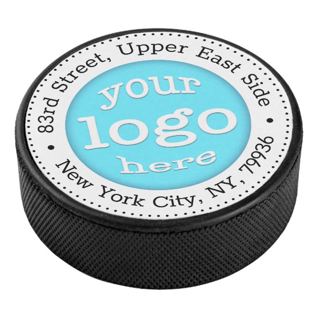 Personalised Company Business Logo Website Address Hockey Puck (3/4)