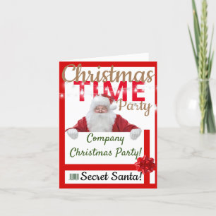Personalised Company Christmas Party Invitation