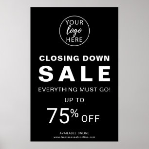 Personalised Company Closing Down Sale Poster