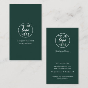 Personalised Company Identity Corporate Text Business Card