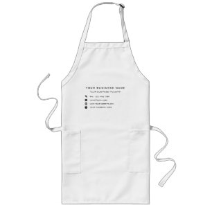 Personalised Company Info Business Apron Template