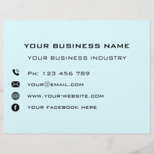 Personalised Company Info Business Promotion Flyer