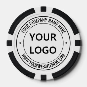 Personalised Company Logo and Text Poker Chips