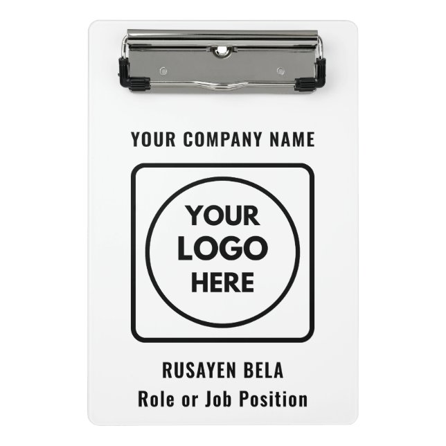 Personalised Company Logo Mini clipboard (Front)