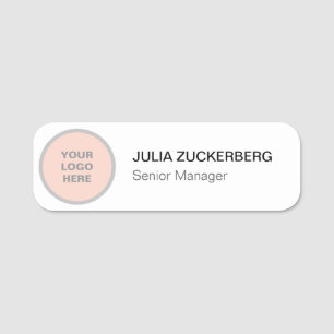 Personalised Company Logo Name Tags