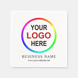 Personalised company logo napkin