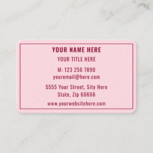 Personalised Company Promotional Business Card