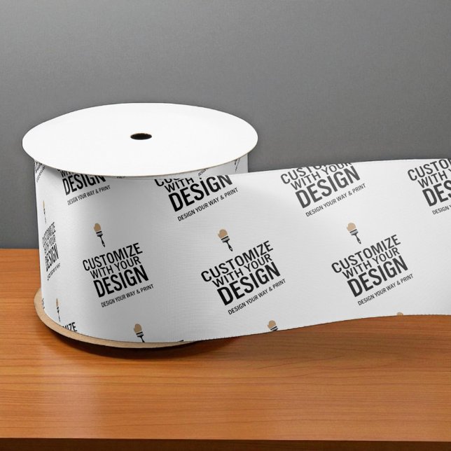 Personalised Company Small Business Custom Satin Ribbon (Creator Uploaded)