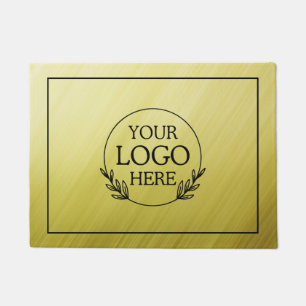 Personalised Company Welcome Mat with  Logo Here