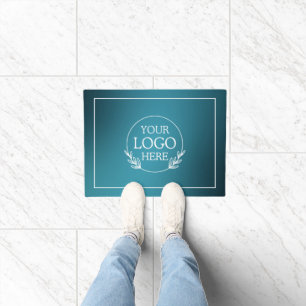 Personalised Company Welcome Mat with  Logo Here