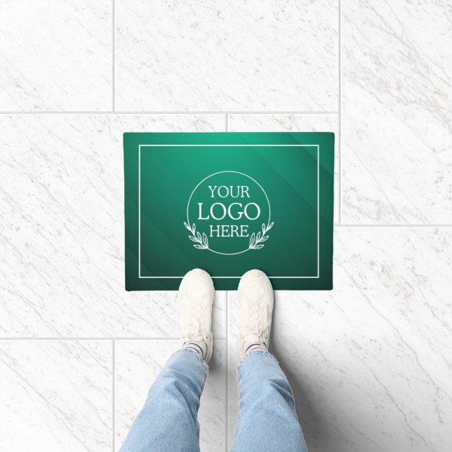 Personalised Company Welcome Mat with  Logo Here (Indoor)
