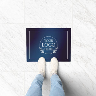 Personalised Company Welcome Mat with  Logo Here