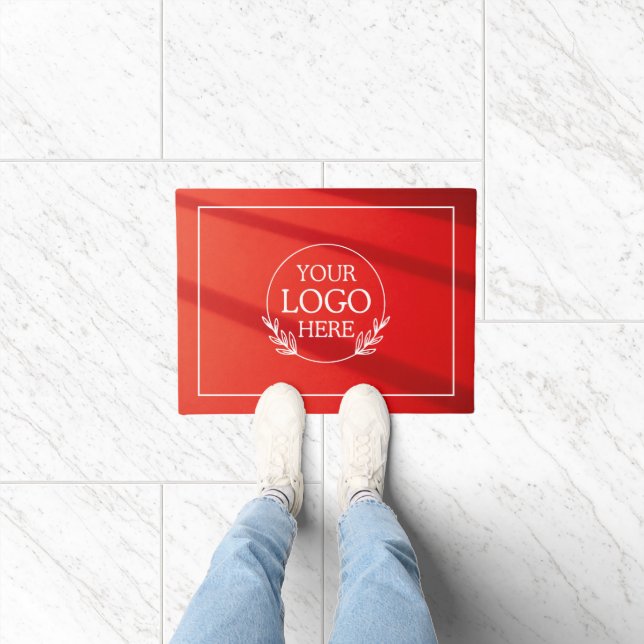 Personalised Company Welcome Mat with  Logo Here (Indoor)