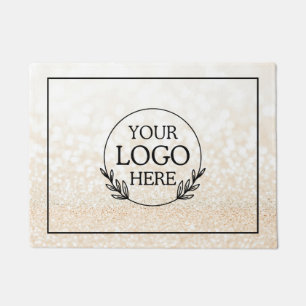 Personalised Company Welcome Mat with  Logo Here