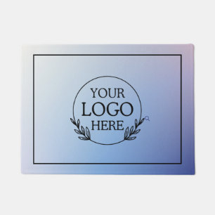 Personalised Company Welcome Mat with  Logo Here