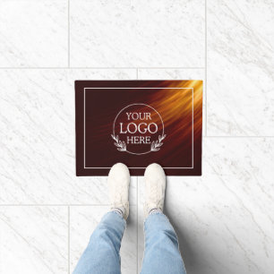 Personalised Company Welcome Mat with  Logo Here