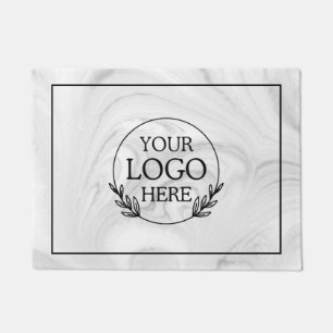 Personalised Company Welcome Mat with  Logo Here
